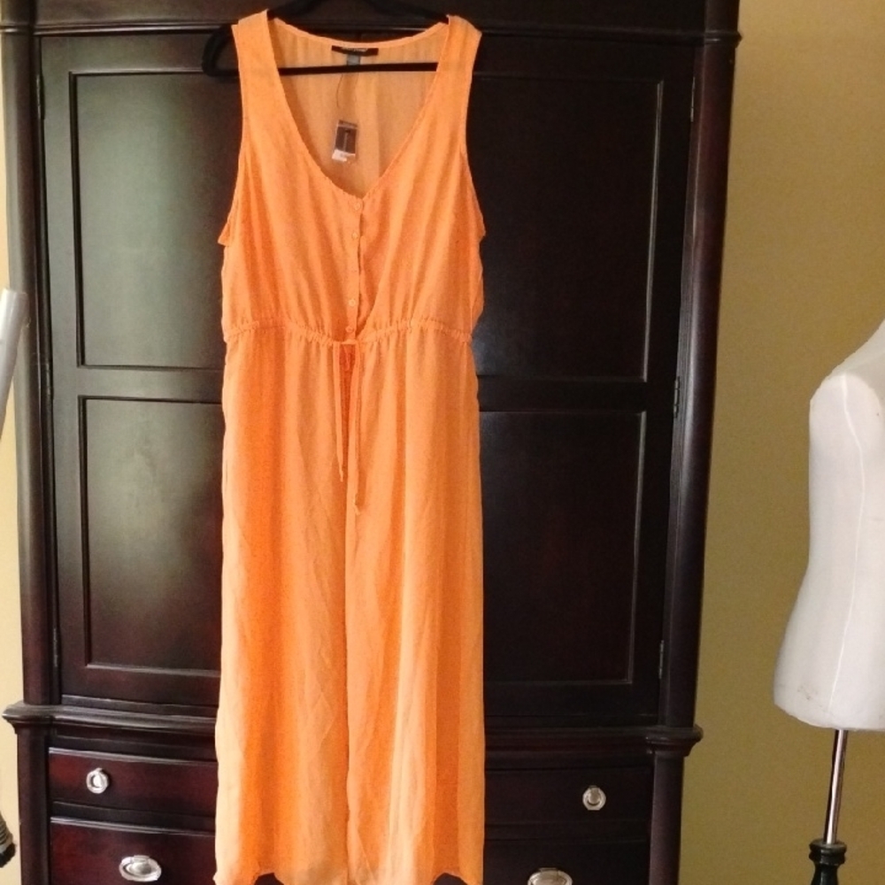 Orange Sleeveless Dress